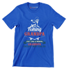 Fishing grandpa just like a normal grandpa except way cooler - Father’s Day T-Shirt-Blue-S-Custom One Express