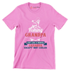 Fishing grandpa just like a normal grandpa except way cooler - Father’s Day T-Shirt-Pink-S-Custom One Express