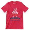 Fishing grandpa just like a normal grandpa except way cooler - Father’s Day T-Shirt-Red-S-Custom One Express