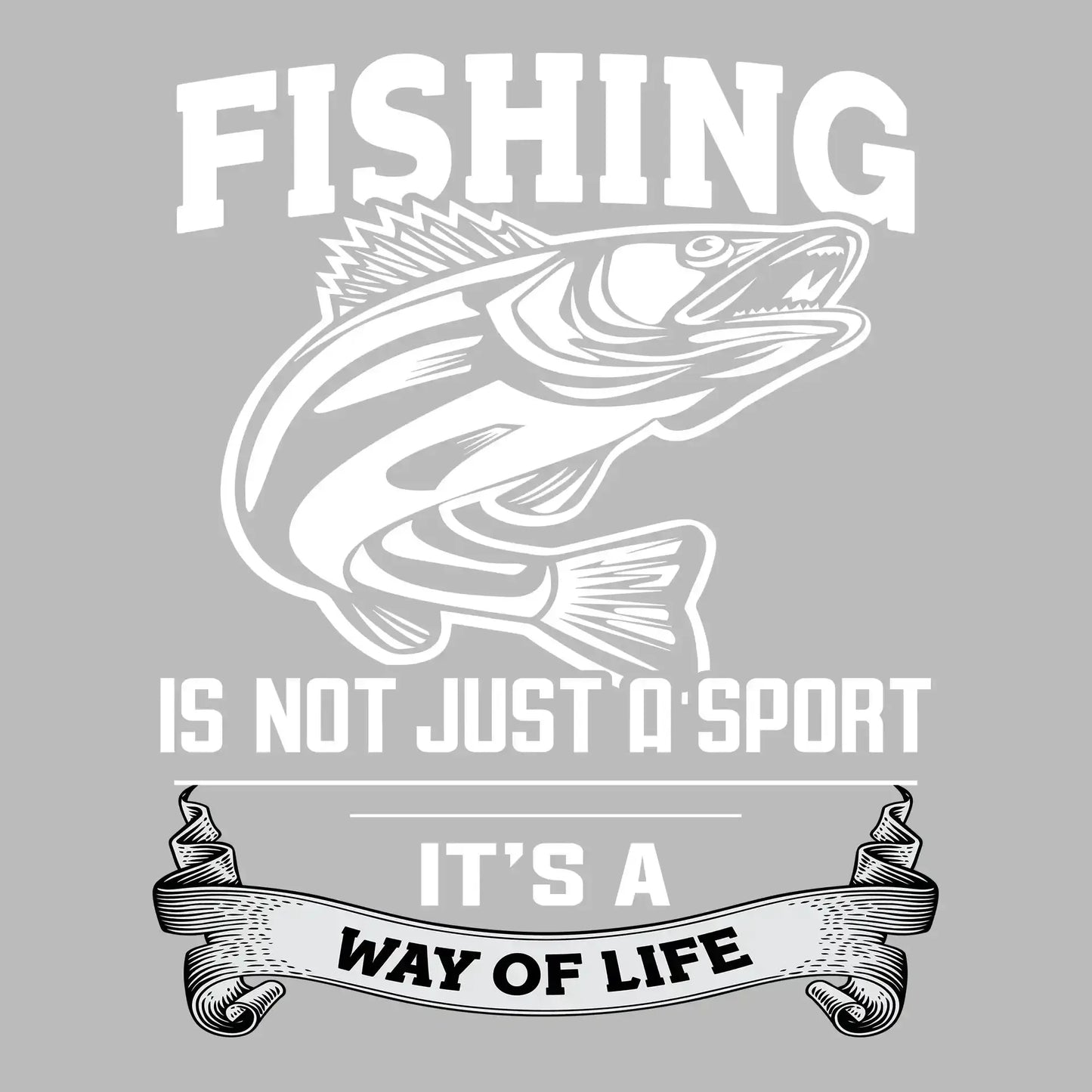 Fishing is not just a sport it's a way of life - Fishing Themed T-Shirt-Black-S-Custom One Express