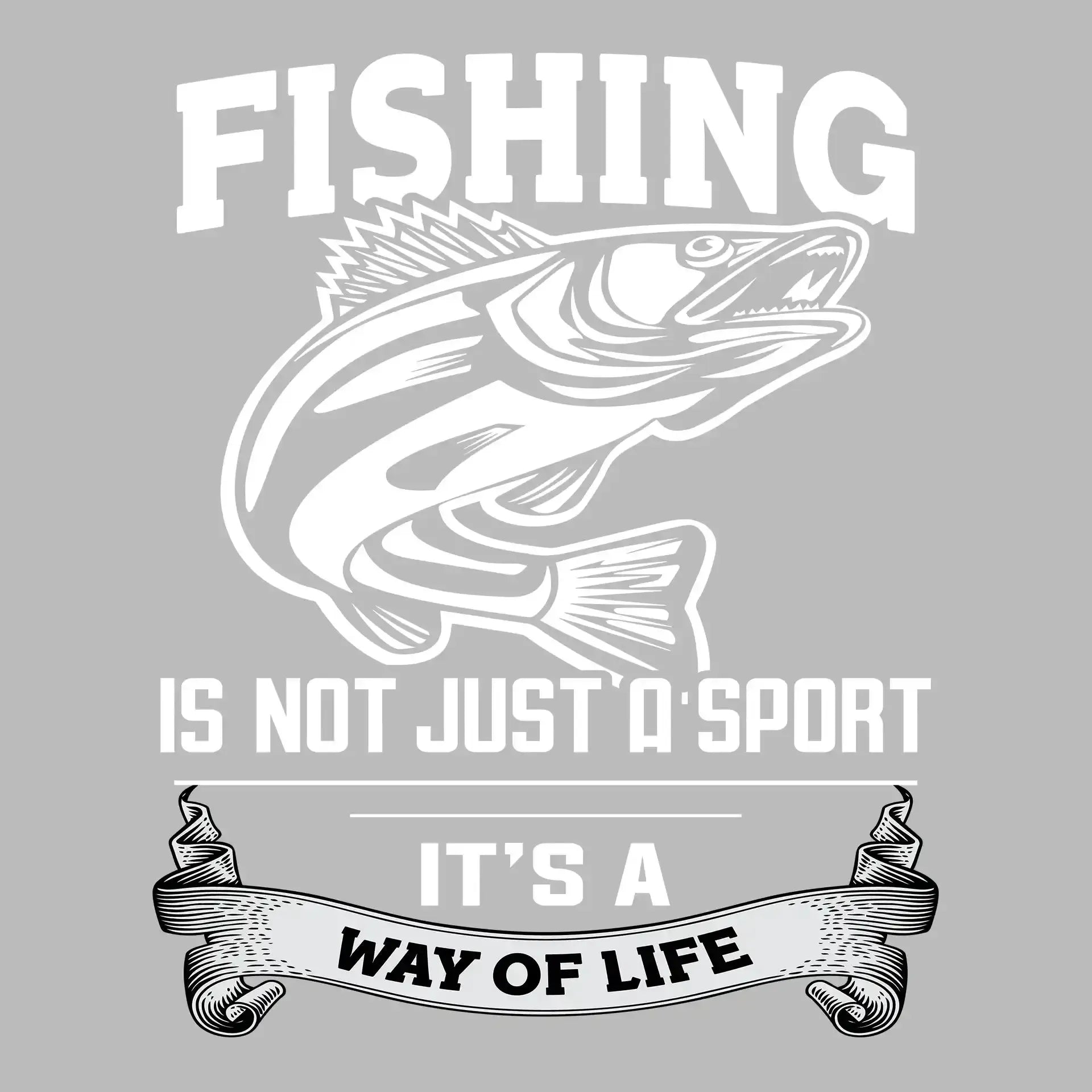 Fishing is not just a sport it's a way of life - Fishing Themed T-Shirt-Black-S-Custom One Express