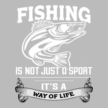 Fishing is not just a sport it's a way of life - Fishing Themed T-Shirt-Black-S-Custom One Express