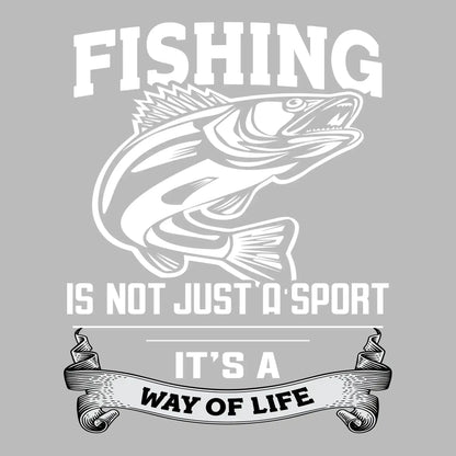 Fishing is not just a sport it's a way of life - Fishing Themed T-Shirt-Black-S-Custom One Express