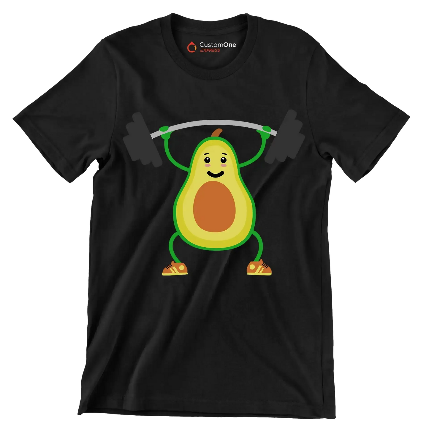 Fitcado - Vegan Themed T-Shirt-Black-S-Custom One Express