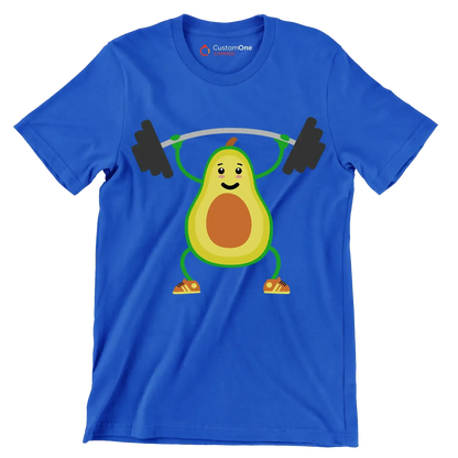 Fitcado - Vegan Themed T-Shirt-Blue-S-Custom One Express