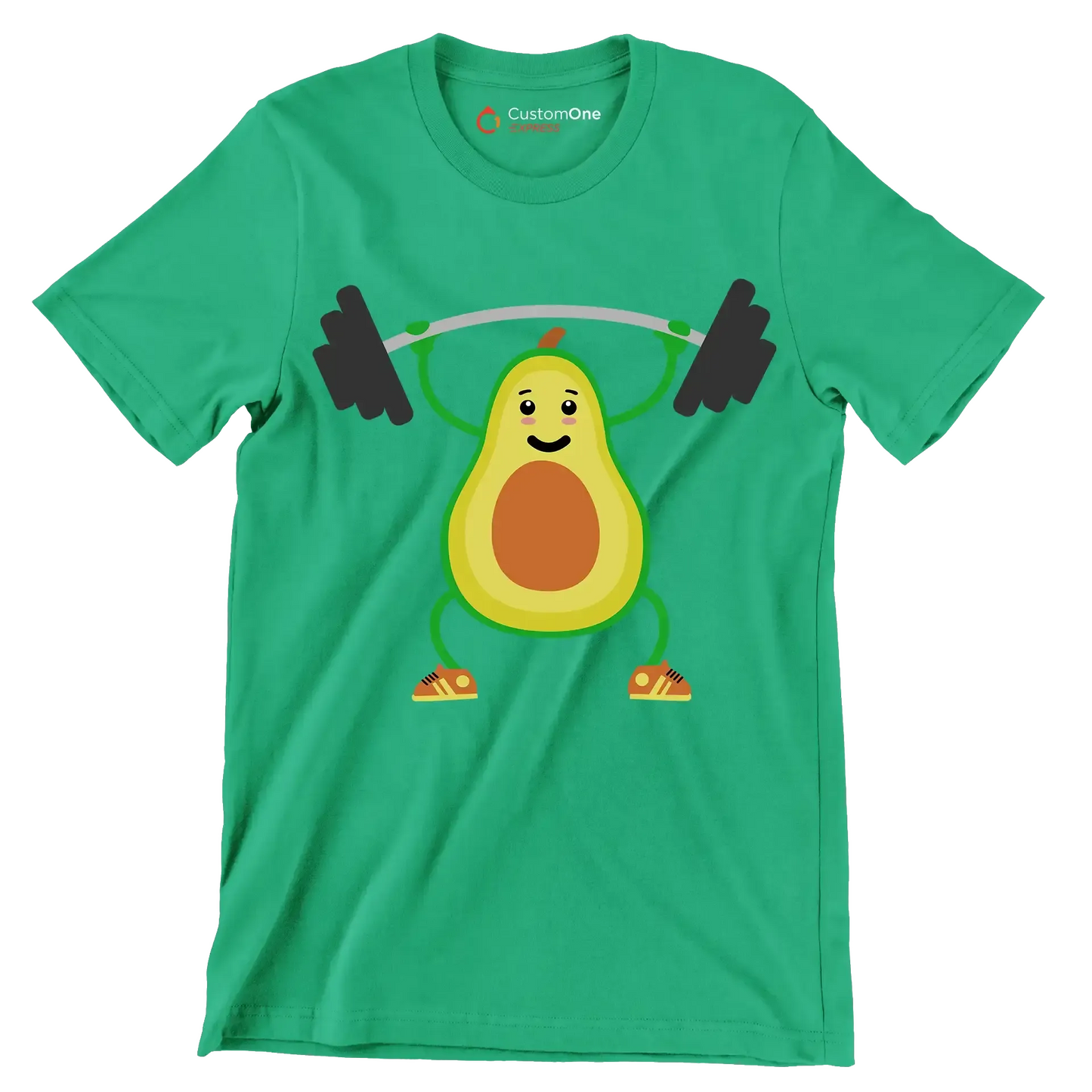 Fitcado - Vegan Themed T-Shirt-Green-S-Custom One Express