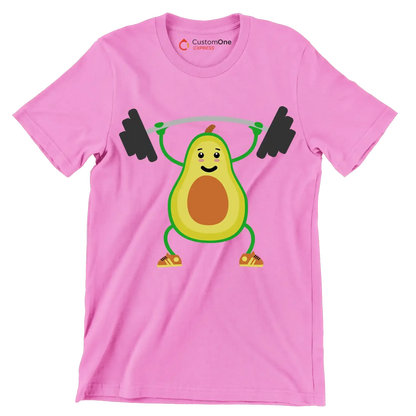 Fitcado - Vegan Themed T-Shirt-Pink-S-Custom One Express