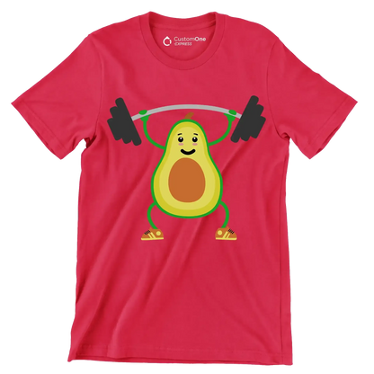 Fitcado - Vegan Themed T-Shirt-Red-S-Custom One Express
