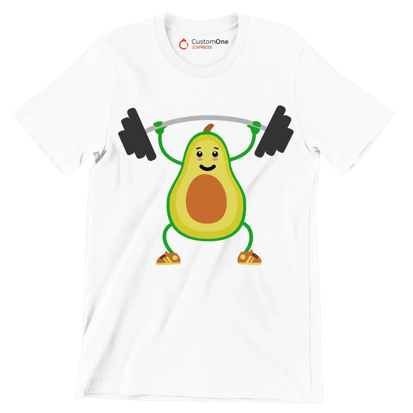 Fitcado - Vegan Themed T-Shirt-White-S-Custom One Express