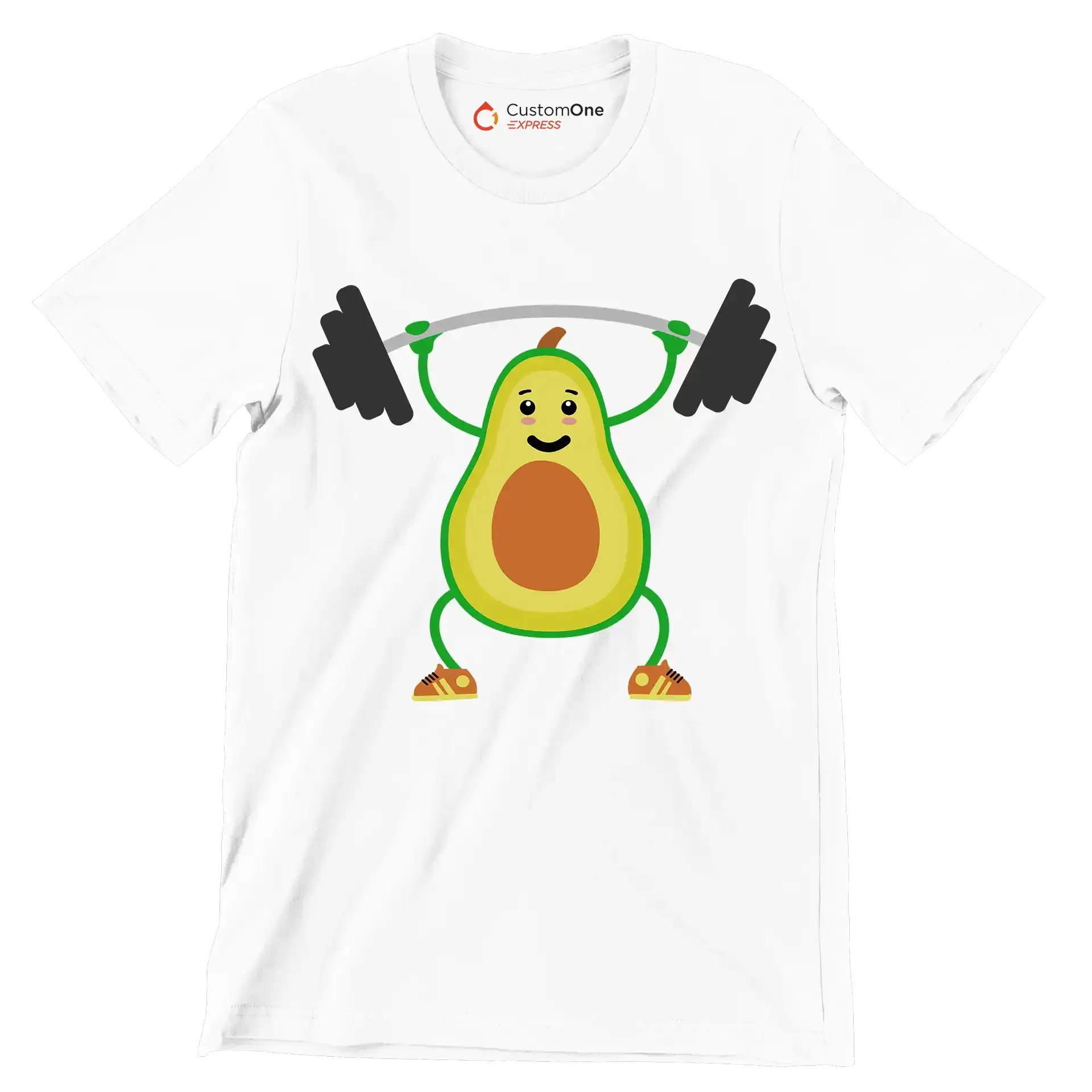 Fitcado - Vegan Themed T-Shirt-White-S-Custom One Express