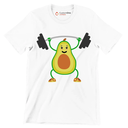 Fitcado - Vegan Themed T-Shirt-White-S-Custom One Express