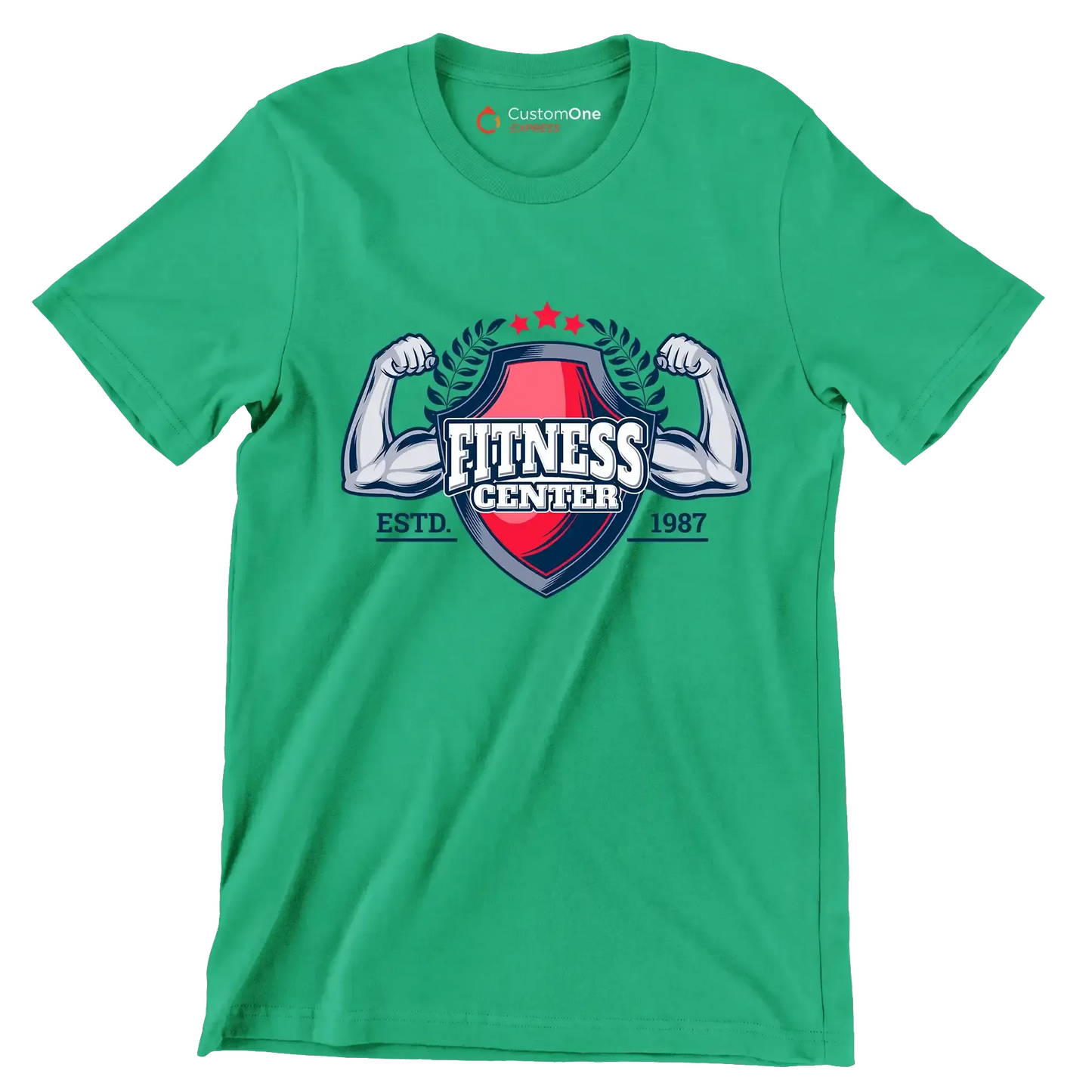 Fitness Center Estd. 1987 - Gym Themed T-Shirt-Green-S-Custom One Express