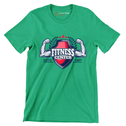 Fitness Center Estd. 1987 - Gym Themed T-Shirt-Green-S-Custom One Express