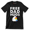 Free Dad Hugs - Father’s Day T-Shirt-Black-S-Custom One Express