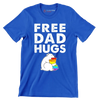 Free Dad Hugs - Father’s Day T-Shirt-Blue-S-Custom One Express