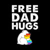 Free Dad Hugs - Father’s Day T-Shirt-Black-S-Custom One Express