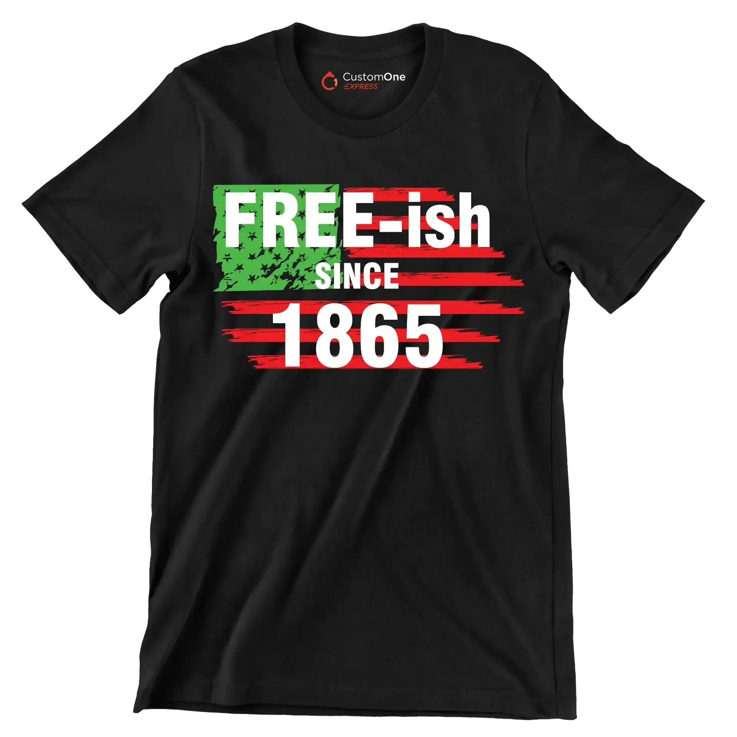 Free - ish since 1865 - Martin Luther King T-Shirt-Black-S-Custom One Express