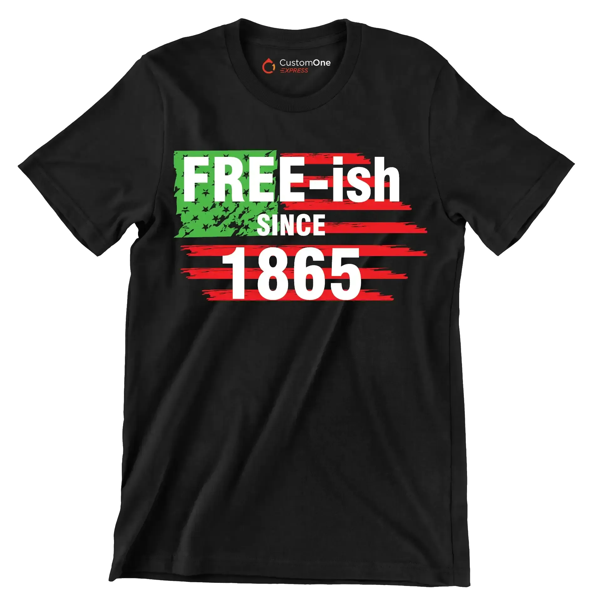 Free - ish since 1865 - Martin Luther King T-Shirt-Black-S-Custom One Express