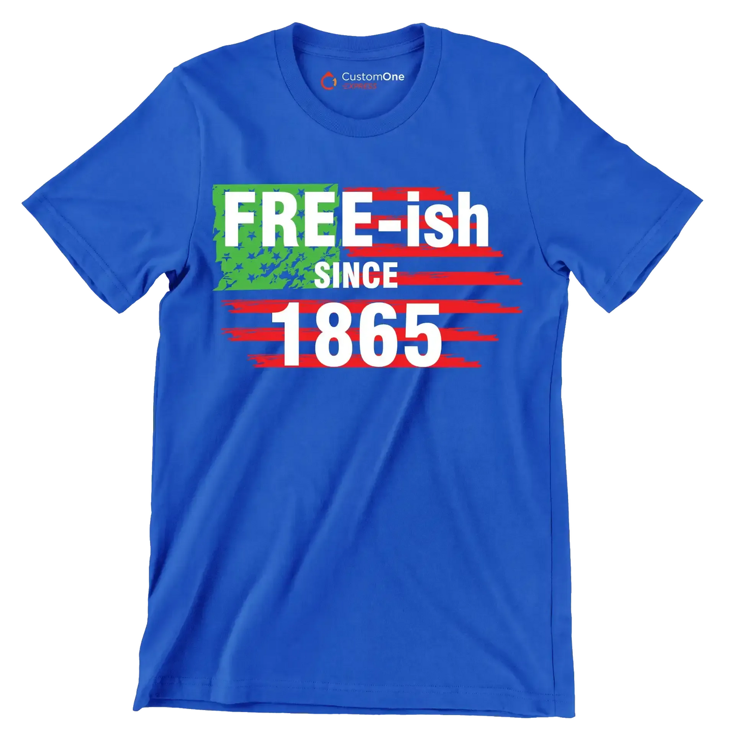 Free - ish since 1865 - Martin Luther King T-Shirt-Blue-S-Custom One Express