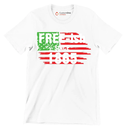 Free - ish since 1865 - Martin Luther King T-Shirt-White-S-Custom One Express