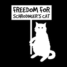 Freedom for schrodinger's cat - Cat Themed T-Shirt-Black-S-Custom One Express