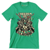 Freedom isn't free I paid for it blood sweat tears U.S. veteran - Veterans Themed T-Shirt-Green-S-Custom One Express