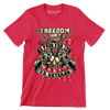 Freedom isn't free I paid for it blood sweat tears U.S. veteran - Veterans Themed T-Shirt-Red-S-Custom One Express