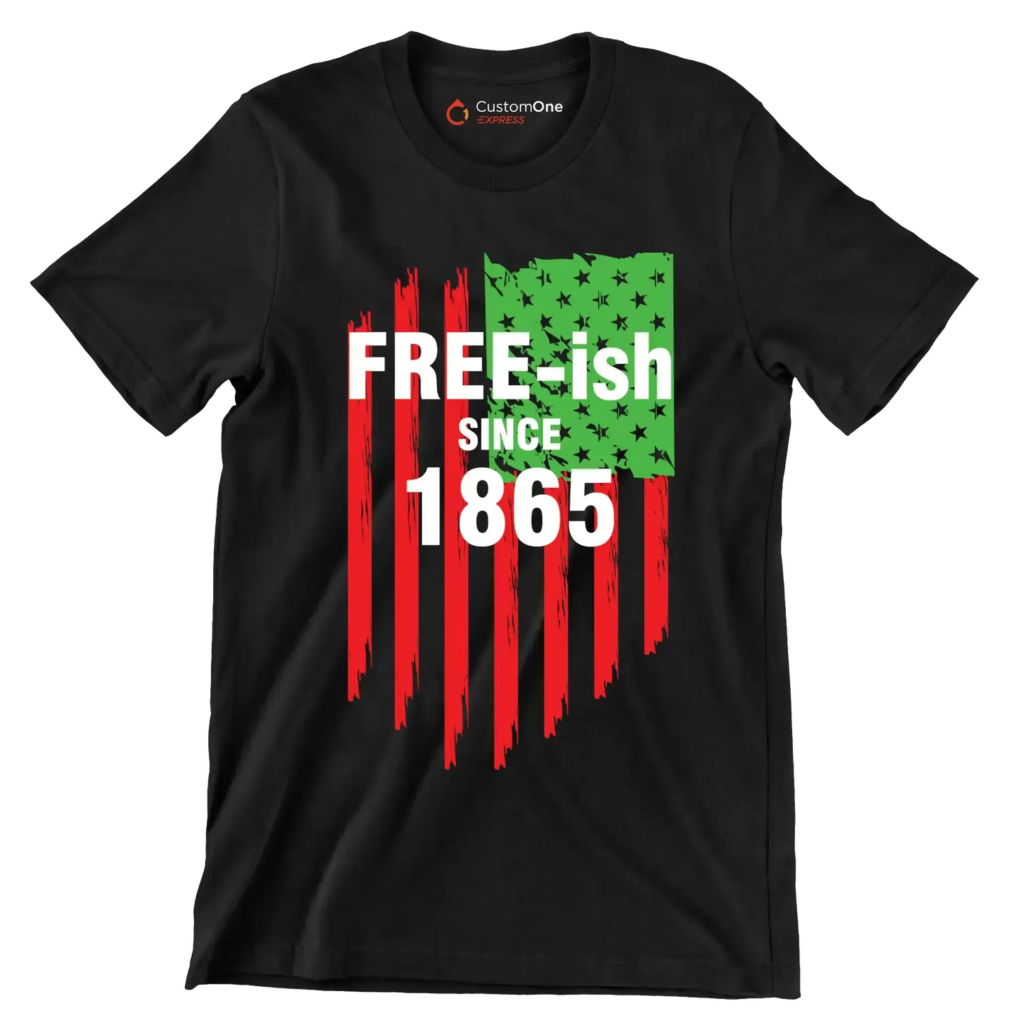 Freeish Since 1865 - Martin Luther King T-Shirt-Black-S-Custom One Express