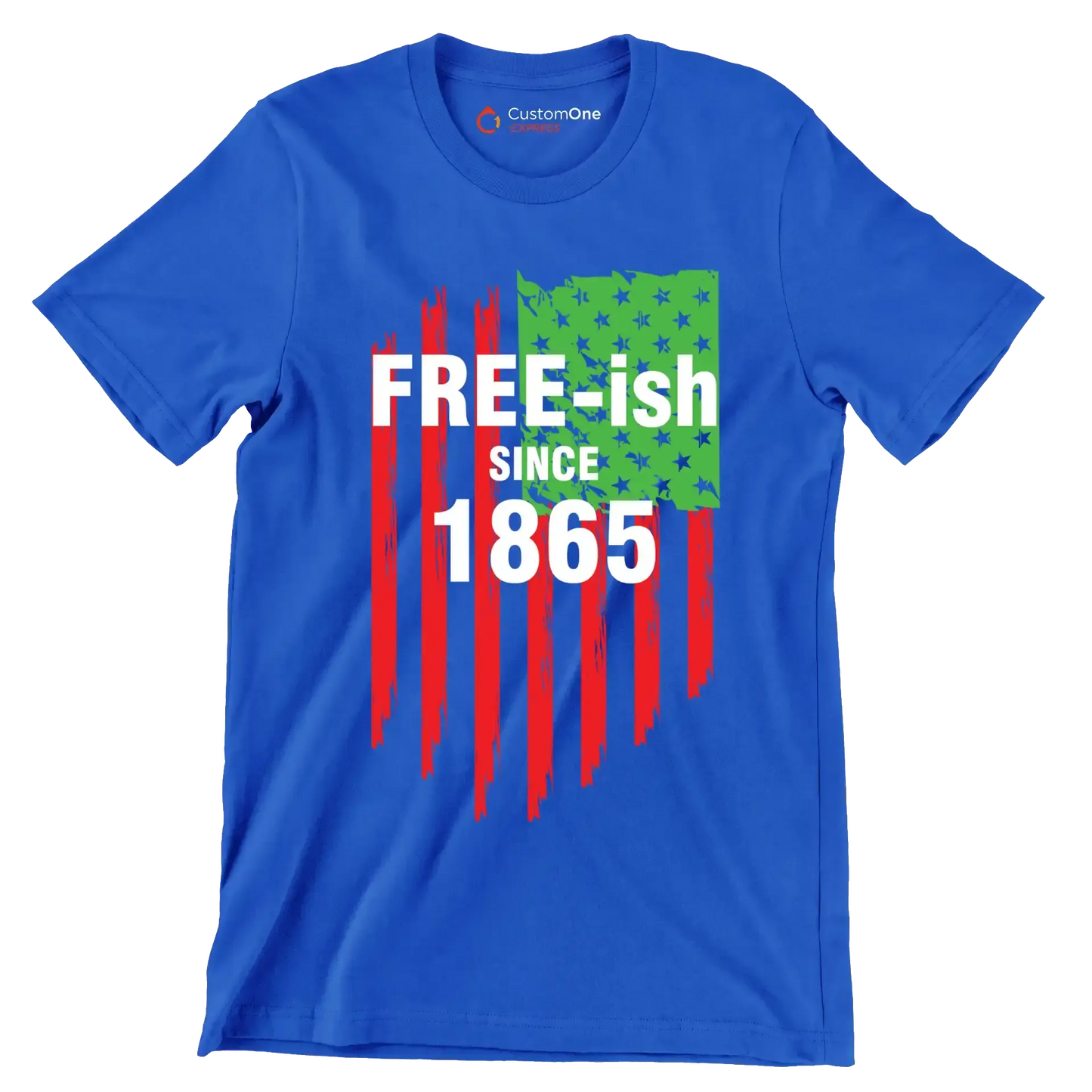 Freeish Since 1865 - Martin Luther King T-Shirt-Blue-S-Custom One Express