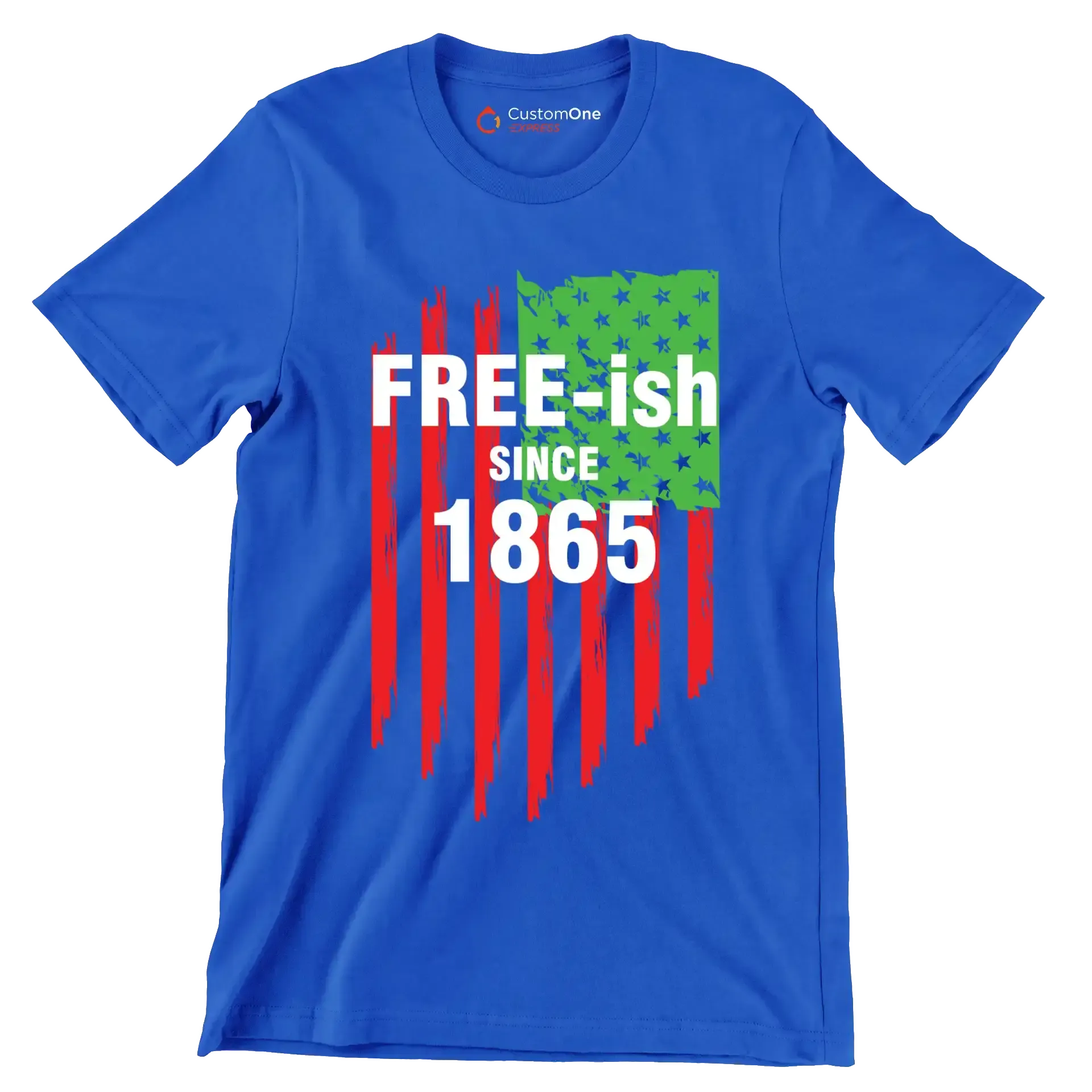 Freeish Since 1865 - Martin Luther King T-Shirt-Blue-S-Custom One Express