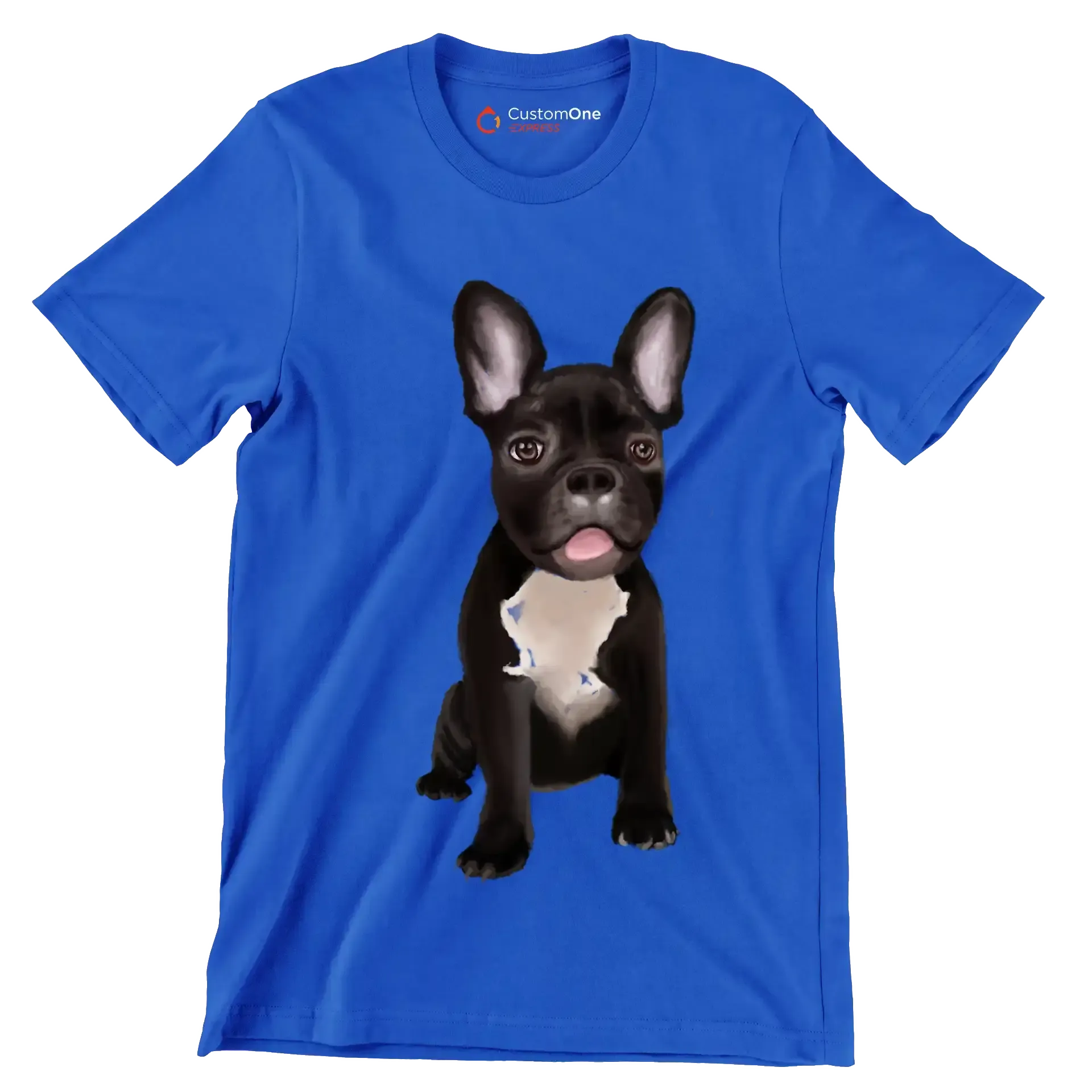 French_Bulldog - Dog Themed T-Shirt-Blue-S-Custom One Express