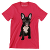 French_Bulldog - Dog Themed T-Shirt-Red-S-Custom One Express