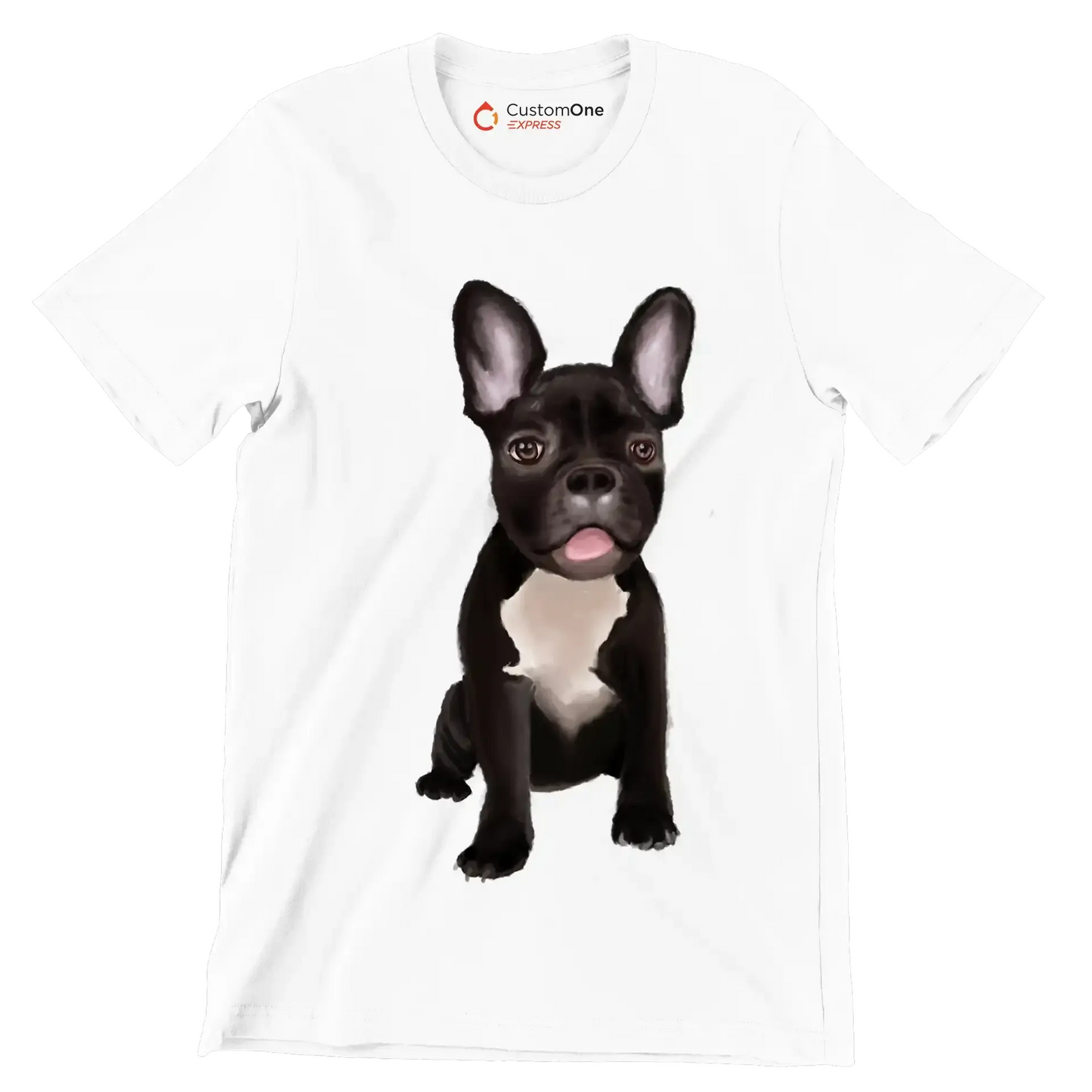 French_Bulldog - Dog Themed T-Shirt-White-S-Custom One Express
