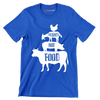 Friends not food - Vegan Themed T-Shirt-Blue-S-Custom One Express