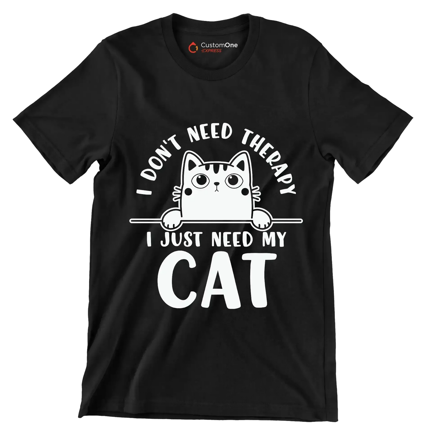Funny Cats and Computers Halloween - Cat Themed T-Shirt-Black-S-Custom One Express