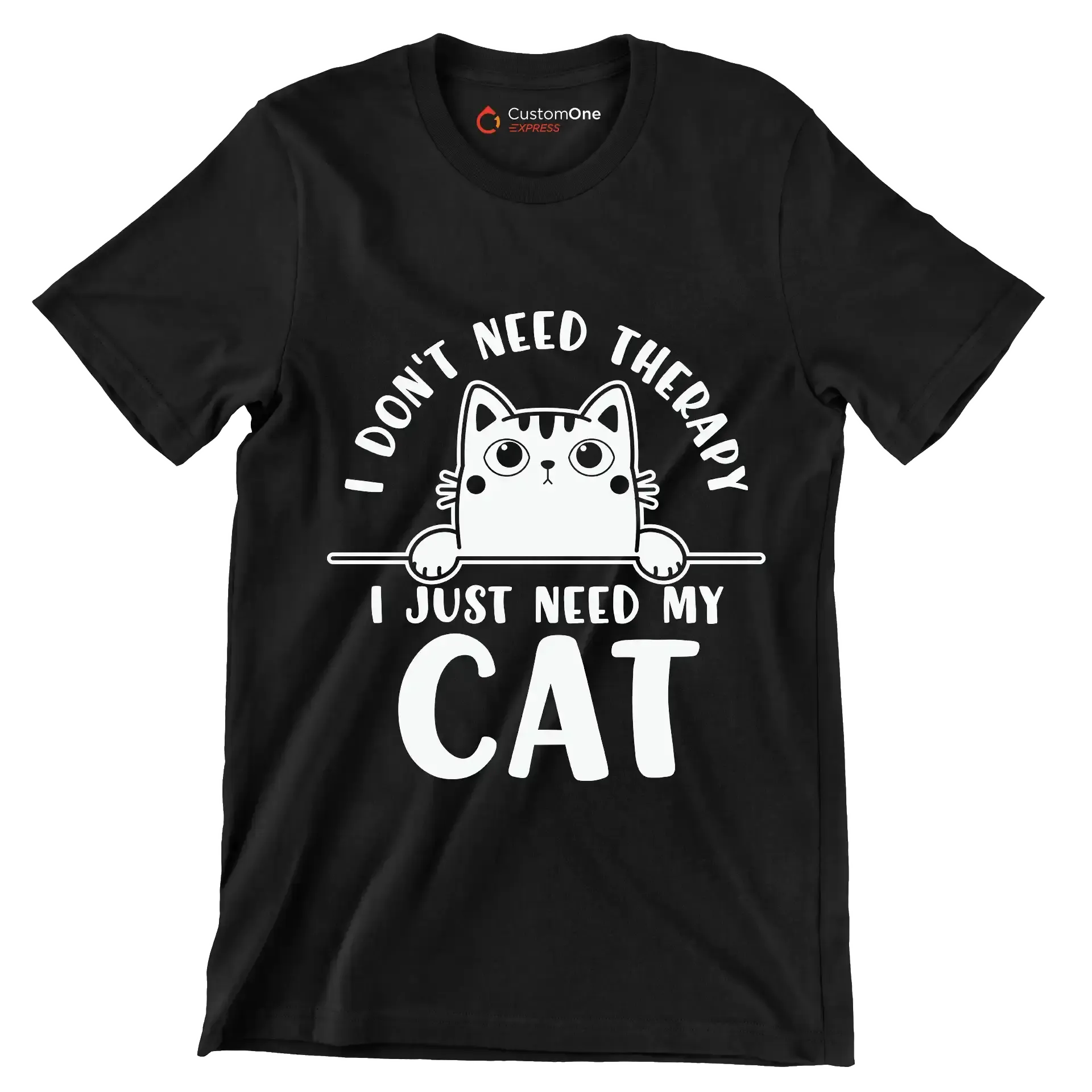 Funny Cats and Computers Halloween - Cat Themed T-Shirt-Black-S-Custom One Express