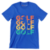 GOLF - Golf Themed T-Shirt-Blue-S-Custom One Express