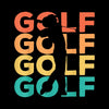 GOLF - Golf Themed T-Shirt-Black-S-Custom One Express