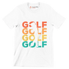 GOLF - Golf Themed T-Shirt-White-S-Custom One Express