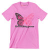 Girl Freaking Power - Breast Cancer Awareness T-Shirt-Pink-S-Custom One Express