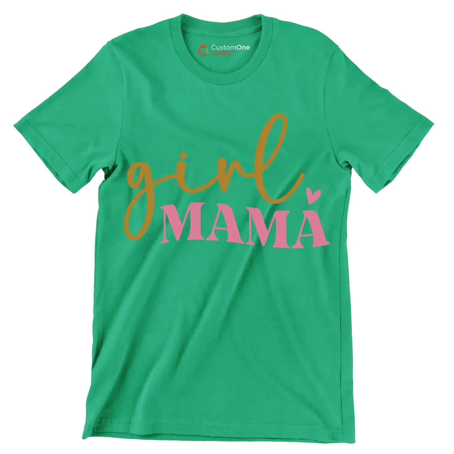 Girl Mama - Mother’s Day T-Shirt-Green-S-Custom One Express