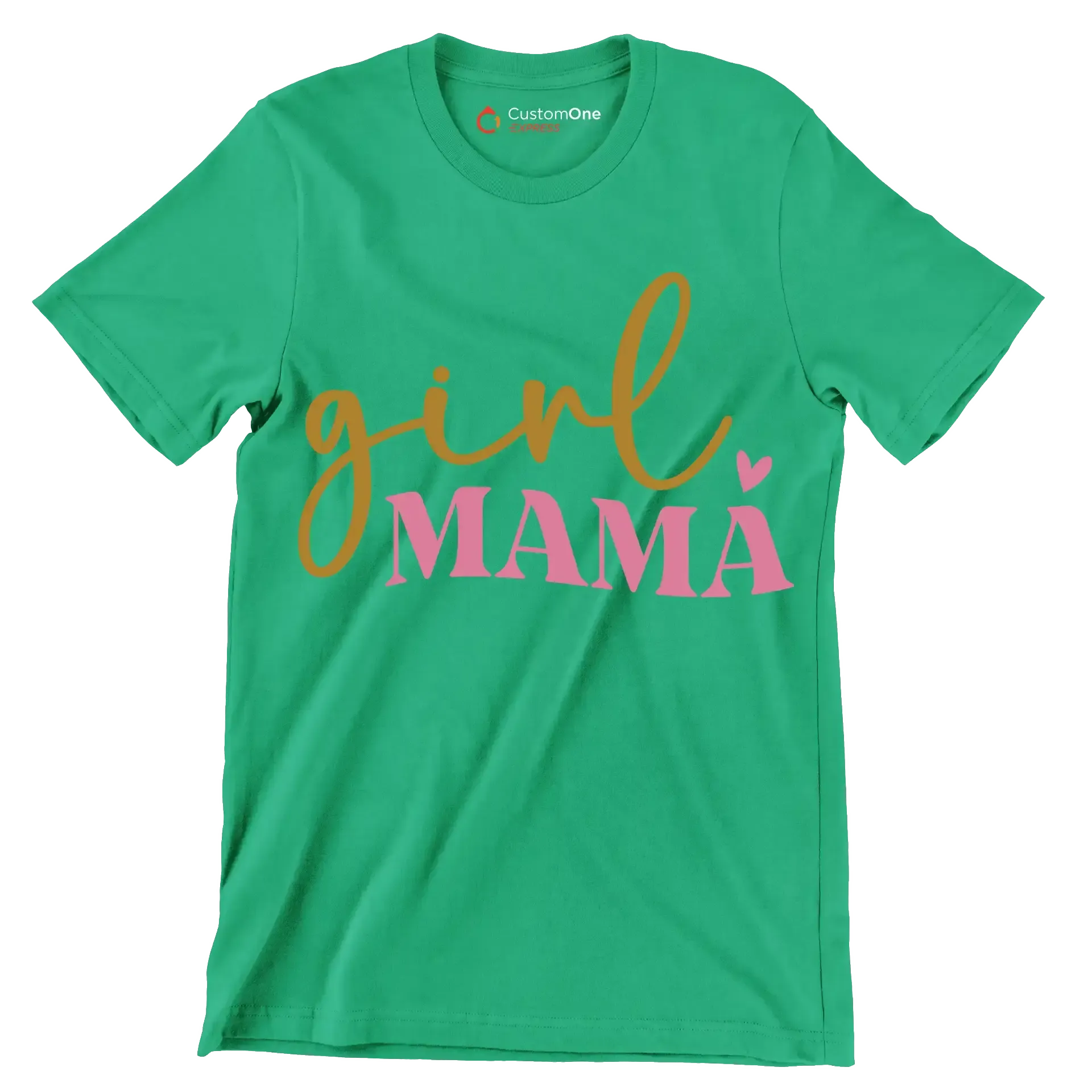 Girl Mama - Mother’s Day T-Shirt-Green-S-Custom One Express