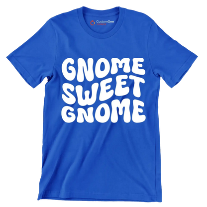 Gnome Sweet Gnome Gnome Sweet Gnome - St. Patrick's Day T-Shirt-Blue-S-Custom One Express