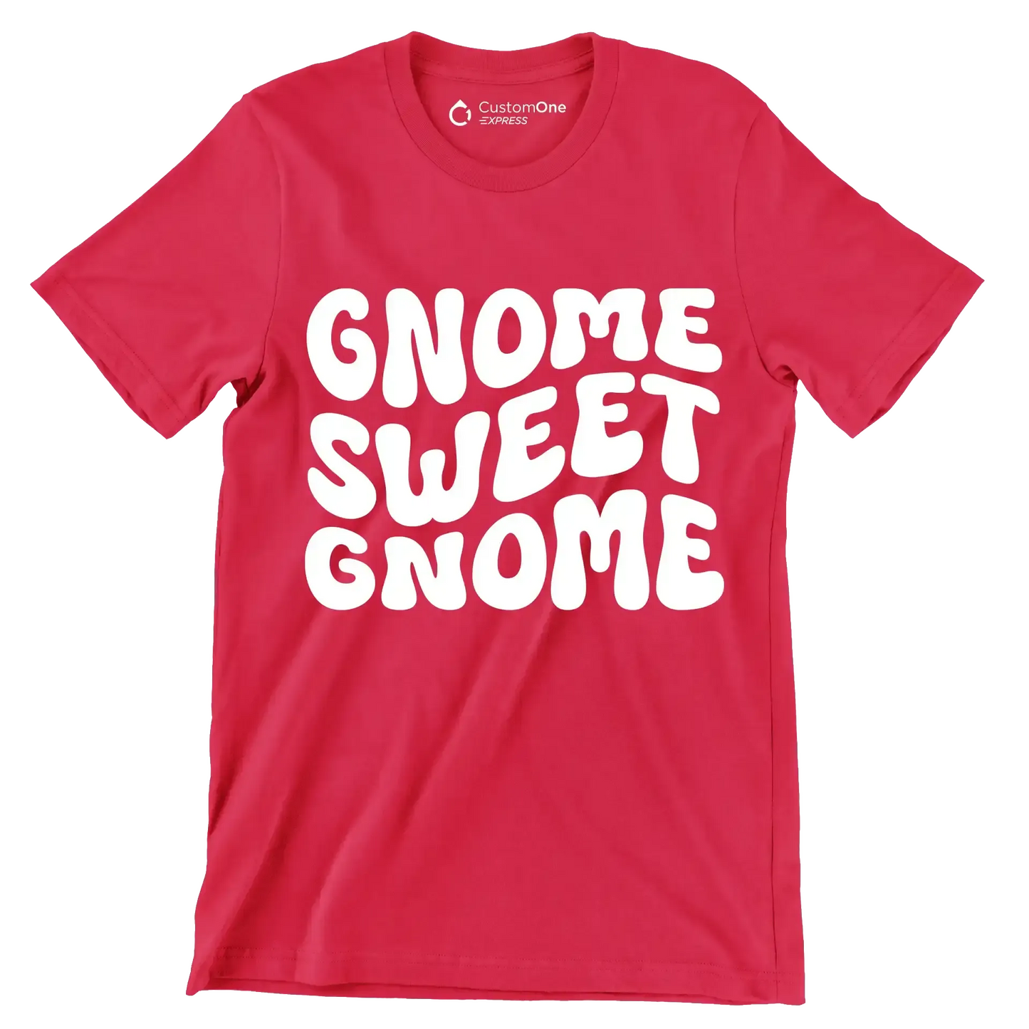 Gnome Sweet Gnome Gnome Sweet Gnome - St. Patrick's Day T-Shirt-Red-S-Custom One Express