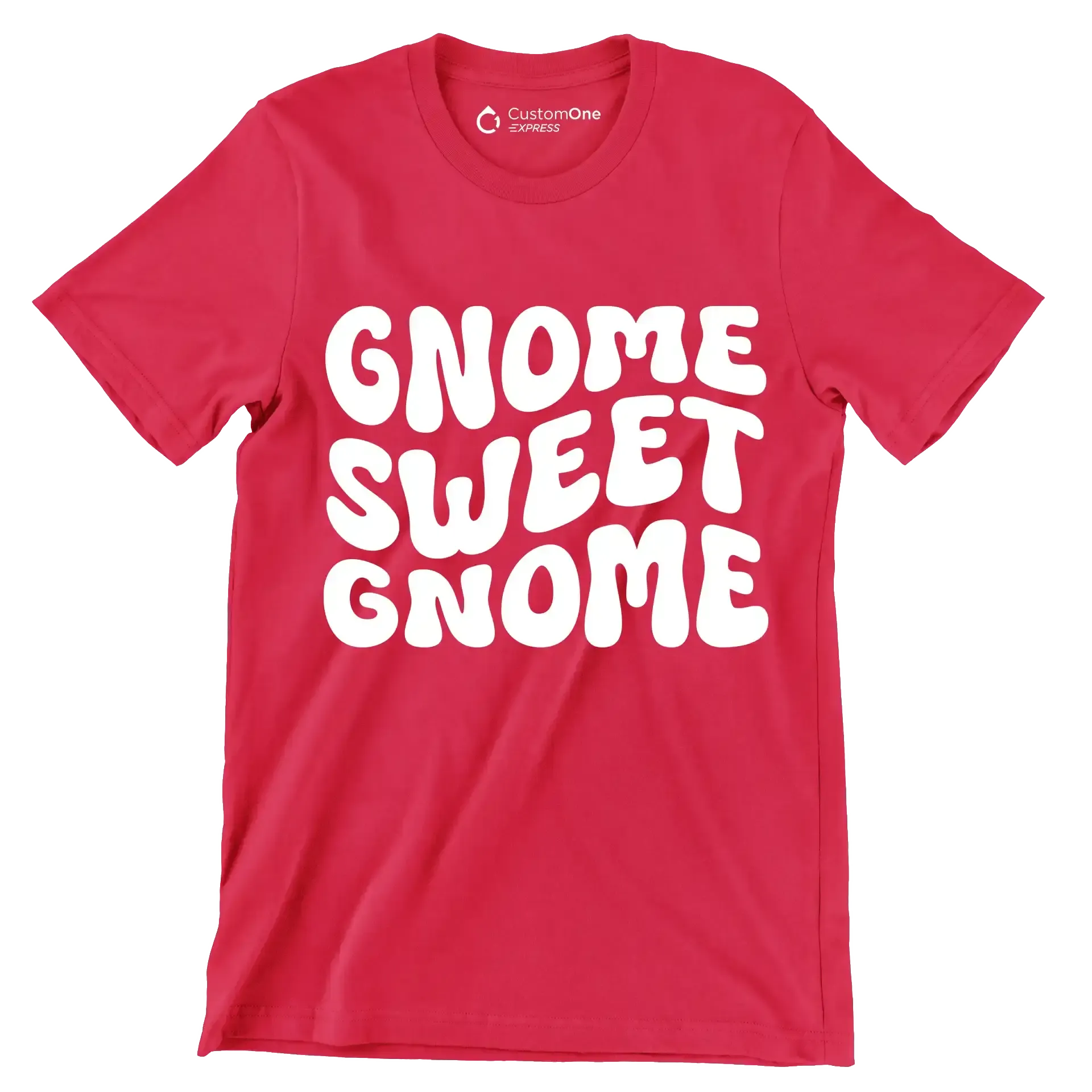 Gnome Sweet Gnome Gnome Sweet Gnome - St. Patrick's Day T-Shirt-Red-S-Custom One Express
