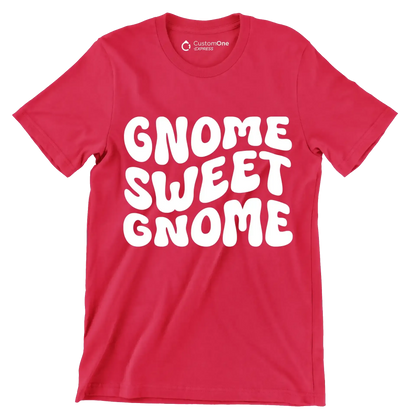 Gnome Sweet Gnome Gnome Sweet Gnome - St. Patrick's Day T-Shirt-Red-S-Custom One Express