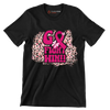 Go Fight Win!! - Breast Cancer Awareness T-Shirt-Black-S-Custom One Express