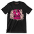 Go Fight Win!! - Breast Cancer Awareness T-Shirt-Black-S-Custom One Express