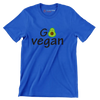 Go Vegan - Vegan Themed T-Shirt-Blue-S-Custom One Express