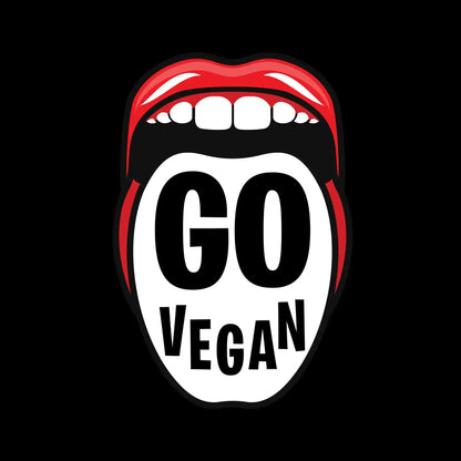 Go vegan - Vegan Themed T-Shirt-Black-S-Custom One Express